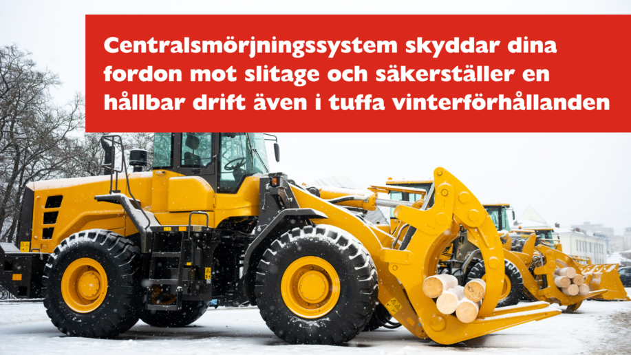 Flera stora gula entreprenadmaskiner, utrustade för tunga lyft, står redo i en snötäckt arbetsmiljö.